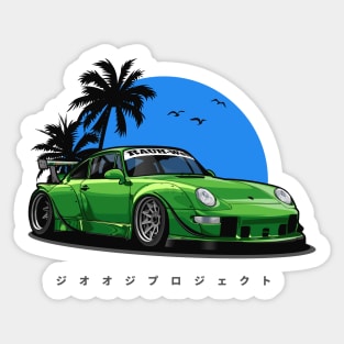 RWB 993 Sunset Vibes (Blue) Sticker